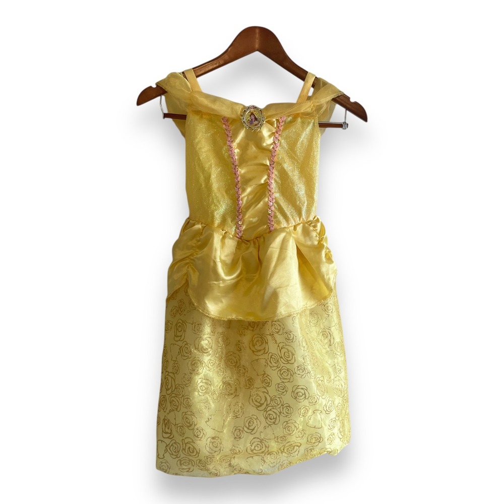 Disney Princess‎ Belle Costume Dress Yellow Beauty and the Beast Girls Size 4-6